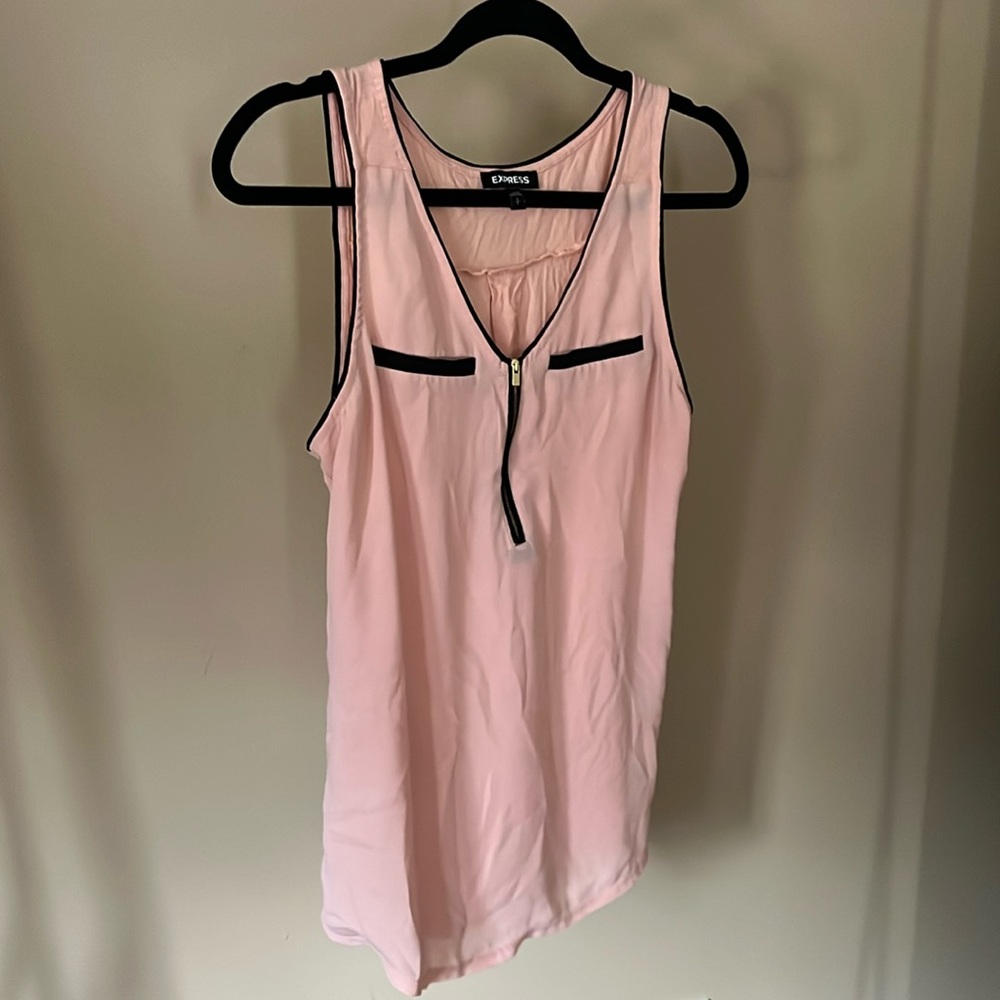 Express quarter zip tank top blouse